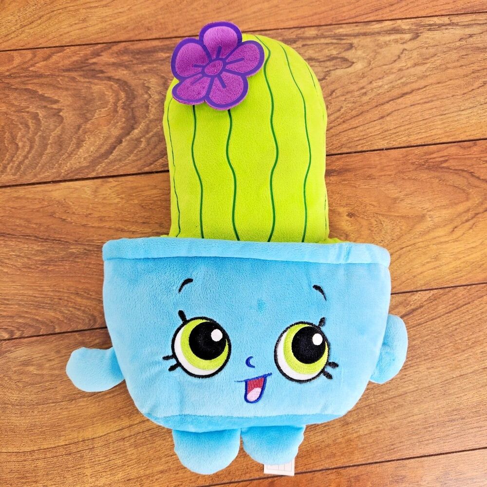 Shopkins Prickles Cactus 14" Blue Green Soft Toy Pillow Moose Enterprise Plush